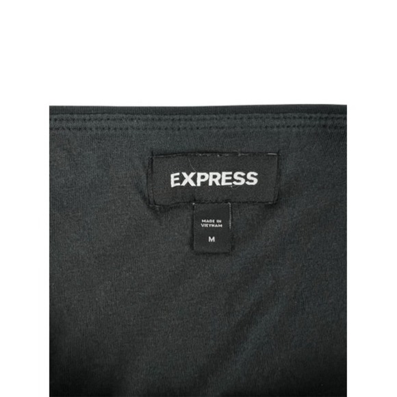 Express Dark‎ Grey Modal Stretch Pencil Skirt Elastic Waist Size Medium - Picture 5 of 6